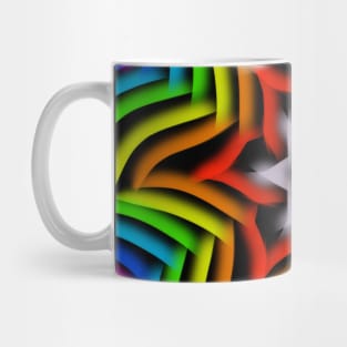 Neon Rainbow Star Mug